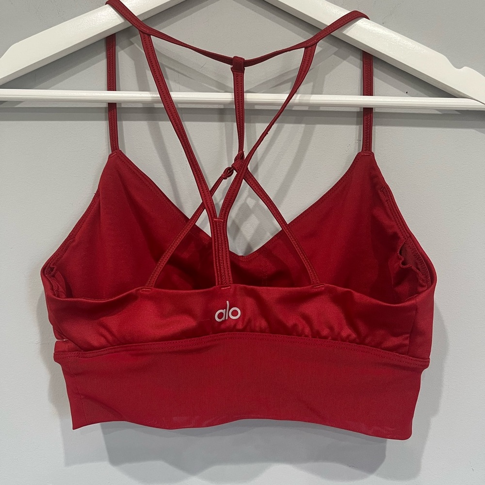 Alo Lavish bra in red